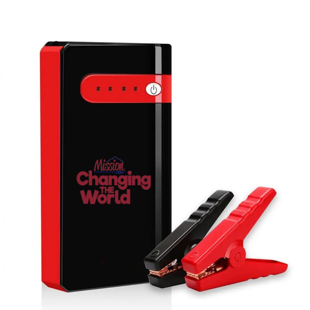 Portable Emergency battery booster Car Jump Starter Battery Charger with LED Flashlight with Logo