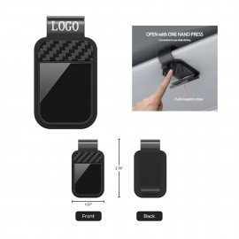 Auto Visor Sunglass Clip with Logo