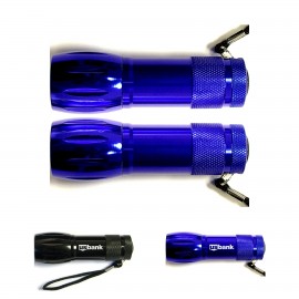 Custom Aluminum 9 LED Flashlight with Batteries