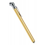 Personalized Tire Gauge - gold with chrome trim/ auto tire gauge reads up to 50 psi / Aluminum metal