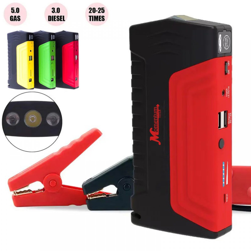 Portable Emergency battery booster 16800mAh Car Jump Starter w/Emergency Hammer & Cutting Blade with Logo Portable Emergency battery booster 16800mAh Car Jump Starter w/Emergency Hammer & Cutting Blade with Logo
