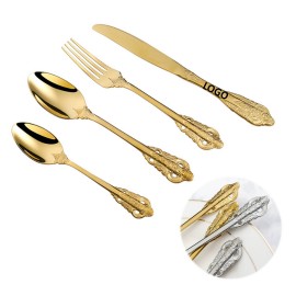 Personalized 4 Pieces Spoon Knife Fork Cutlery Set