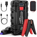 Customized Portable Emergency battery booster Emergency 1500A Peak jump starter 15800mAh battery charger.