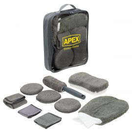 Pit Crew 9-Piece Car Wash Detailing Kit with Logo