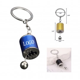 Mini Motorcycle Helmet Keyring with Logo
