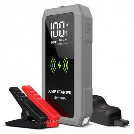 Mighty Jump Start Charger 16000mAh with wireless QI charger with Logo