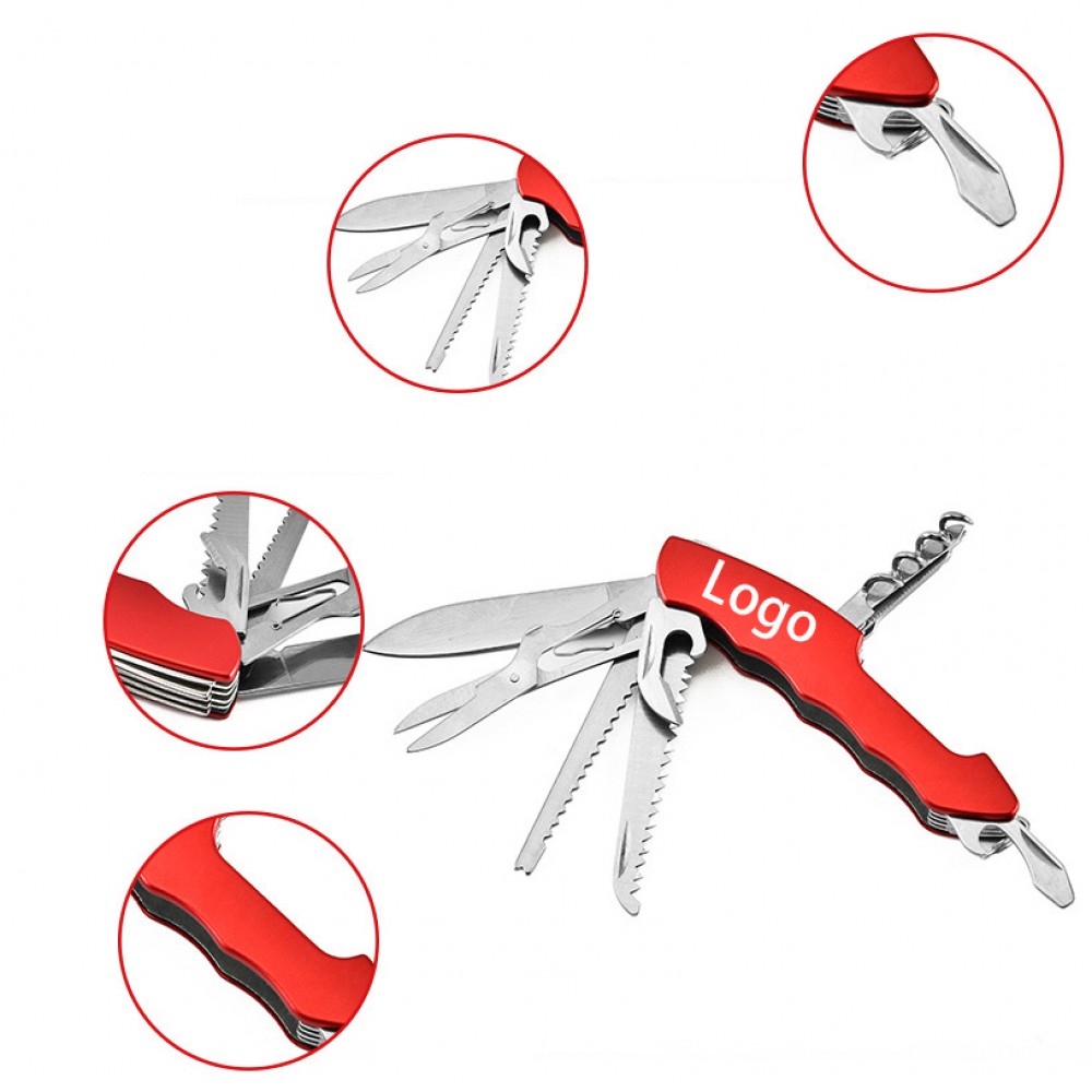 Logo Branded Stainless Steel Multi-Function Tool Pocket Knife