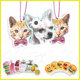 Promotional Custom Shape Perfume Car Air Freshener  Promotional Custom Shape Perfume Car Air Freshener