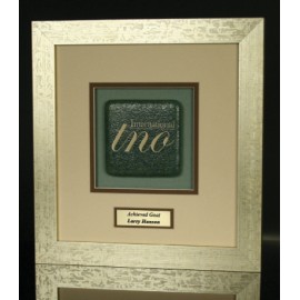 Eco Conscious Framed Glass Award (11.5"x12") with Logo