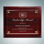 Laser-etched Rosewood Piano Finish Plaque Floating Acrylic Plate (Small)