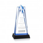 Promotional Rosina Star Award - Acrylic/Blue/Black 9"