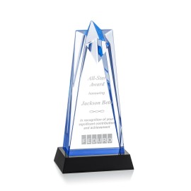 Promotional Rosina Star Award - Acrylic/Blue/Black 9"  Promotional Rosina Star Award - Acrylic/Blue/Black 9"