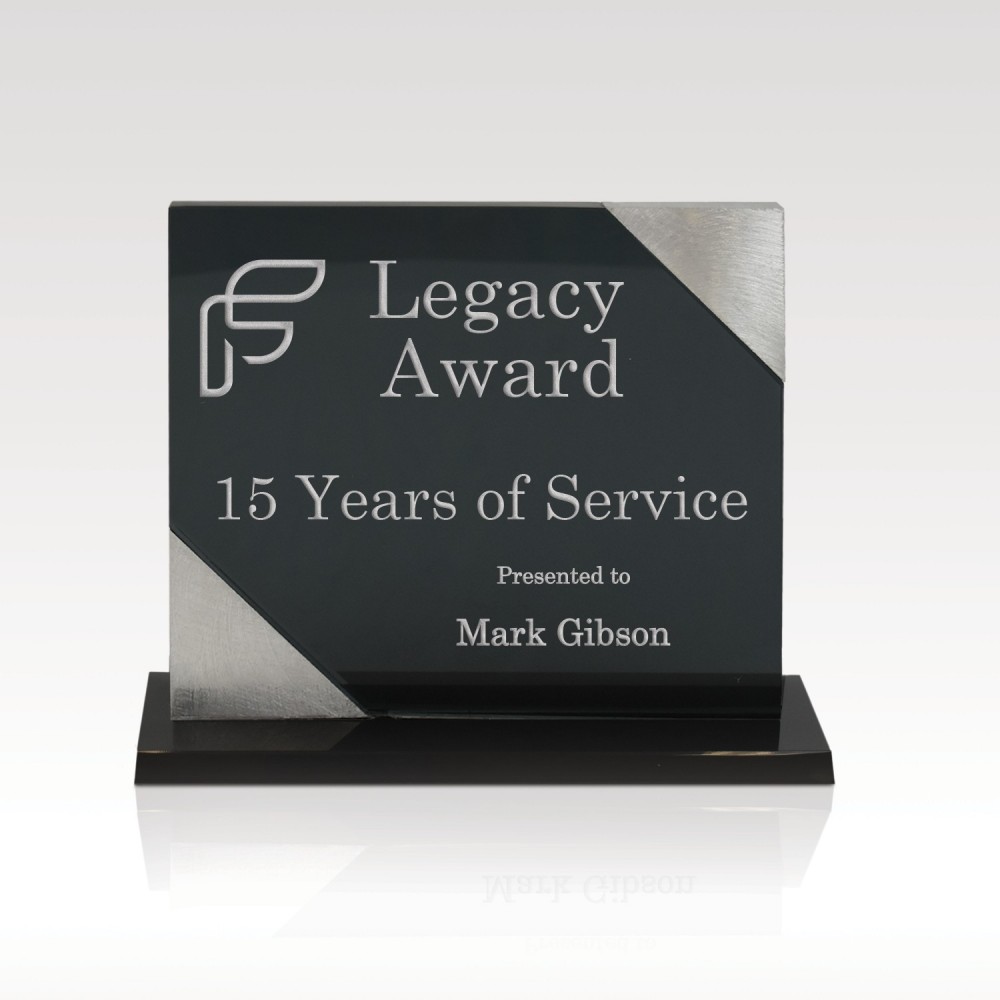 Logo Branded Black Marble Award - Orator