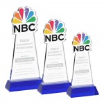 Logo Branded EdgeCraft Tapered Award on Hartford - Blue (via Air)