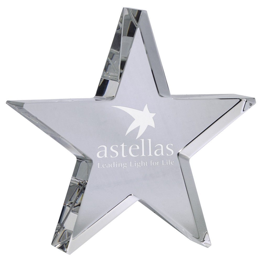 Customized 4" Optimaxx Self-Standing Star Award