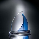 Custom 8" Regatta Crystal Award