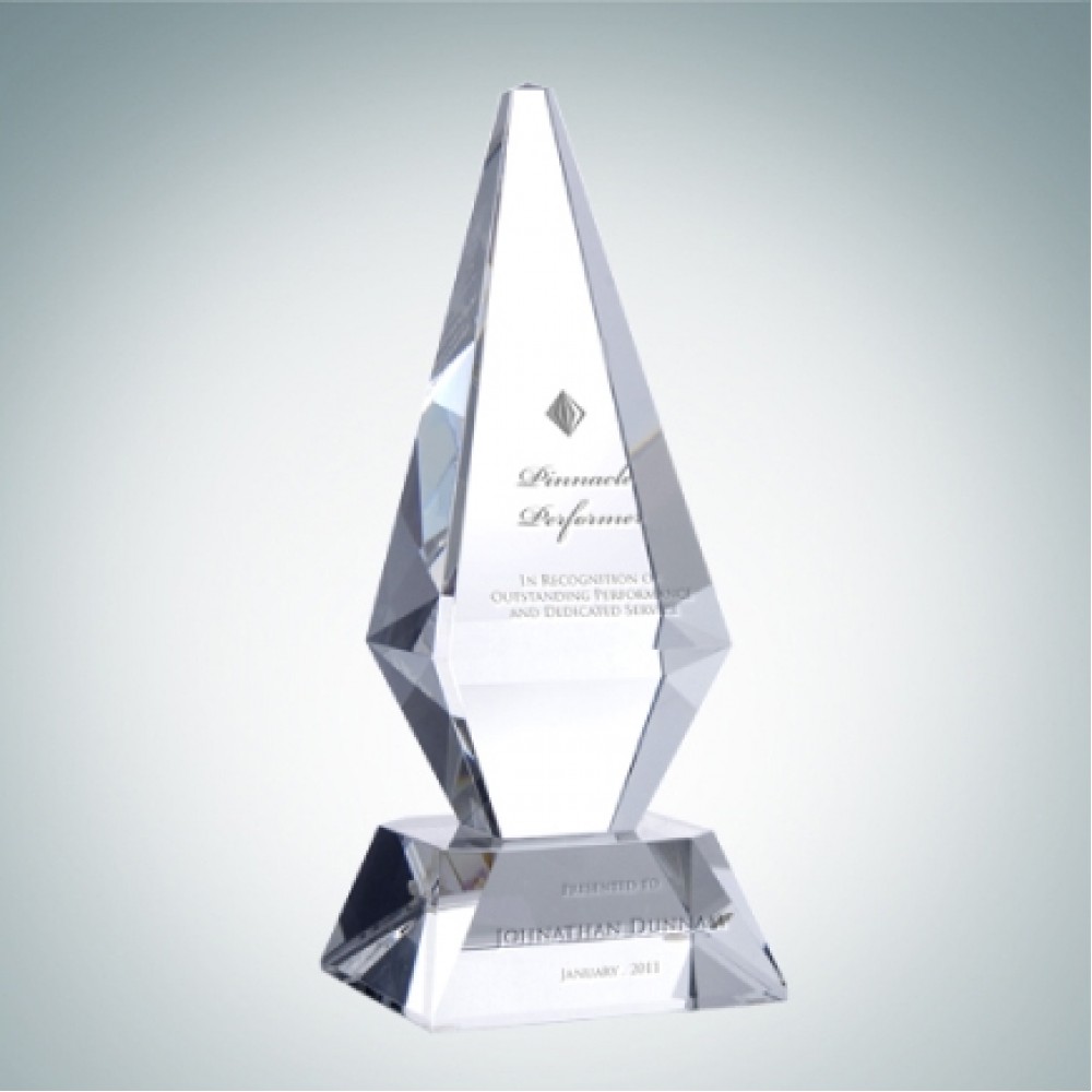 Laser-etched Excellence Optical Crystal Tower Award (Medium) Laser-etched Excellence Optical Crystal Tower Award (Medium)