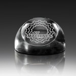 Logo Branded Crystal Dome Paperweight