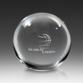 Personalized Glistening Crystal Ball Award