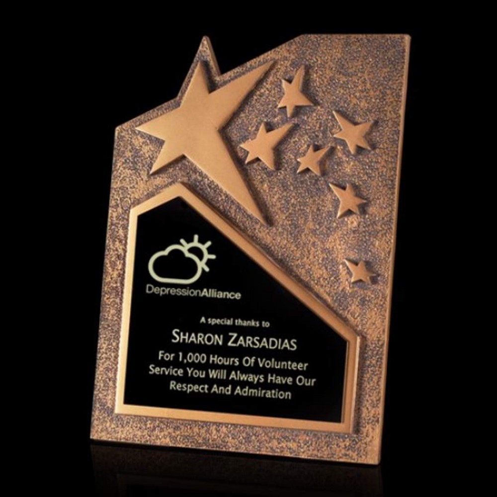 Ruddington Star Award - 6"x8" Gold with Logo