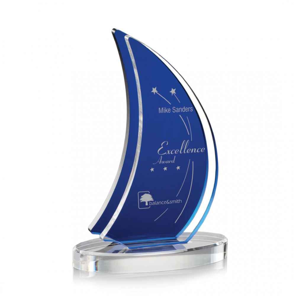 Matsuda Award - Acrylic/Blue 7" with Logo