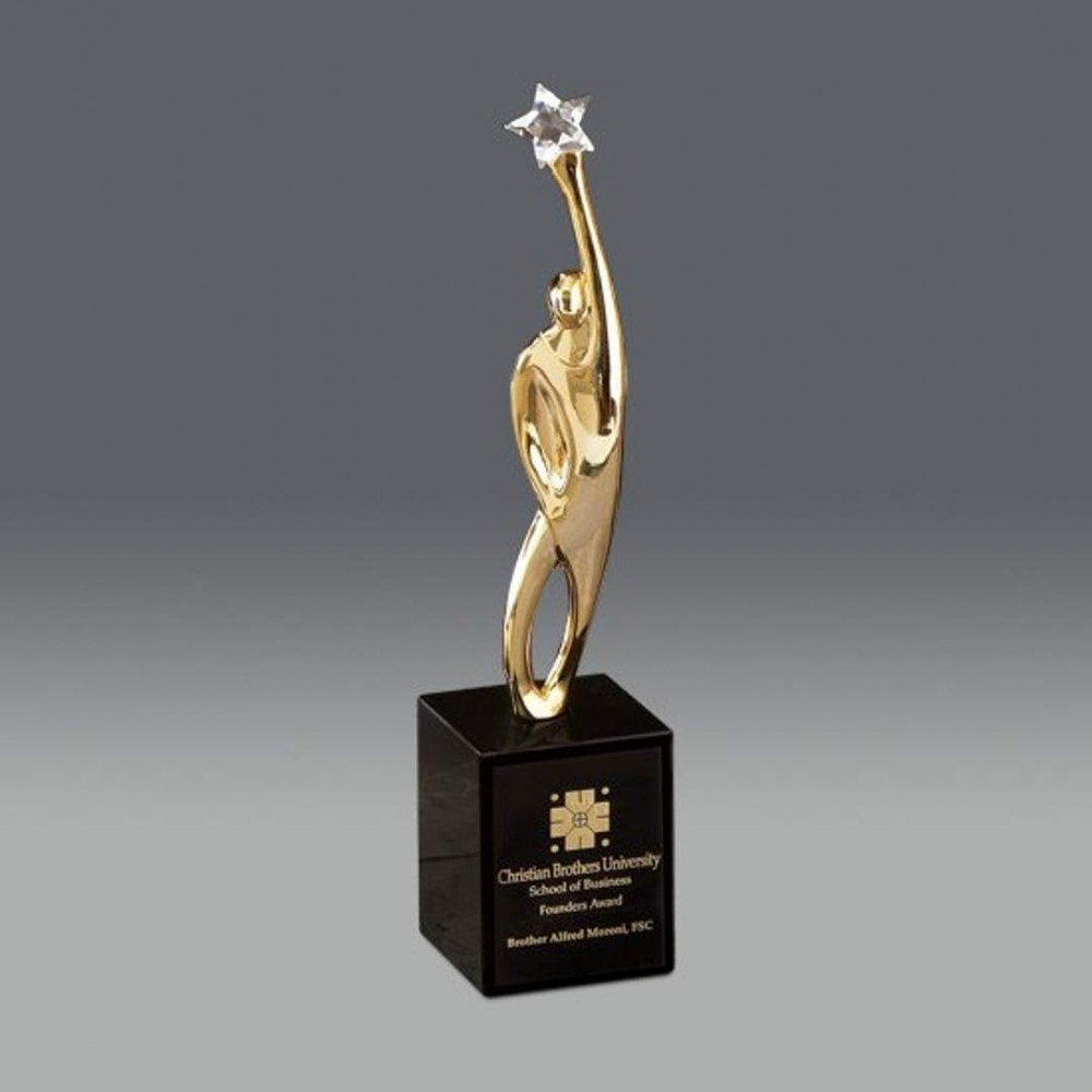 Triumph Award - Gold/Black10" with Logo