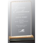 Gold Reflection Ice Top Acrylic Award(5" x 10") with Logo