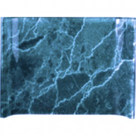 Custom Etched 7" x 5" Blue Marbleized Acrylic Crescents