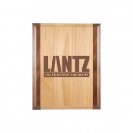 Customized 10" x 13" Genuine Red Alder & Genuine Walnut Plaque