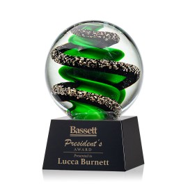 Personalized Zodiac Award on Robson Black - 4" Diam  Personalized Zodiac Award on Robson Black - 4" Diam