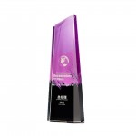 Creative Design Color Printing Custom Stand Crystal Trophy with Logo