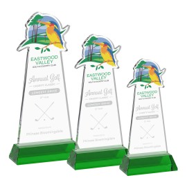 Personalized EdgeCraft Tapered Award on Hartford - Green (via Ocean)