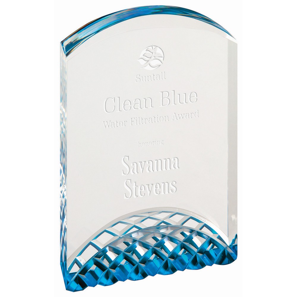 Custom Etched 6" Blue Horizon Acrylic Custom Etched 6" Blue Horizon Acrylic