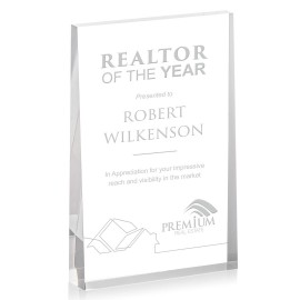 Lansing Award - Acrylic (V) 4" x 6" with Logo  Lansing Award - Acrylic (V) 4" x 6" with Logo