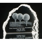 Custom Iceberg Crystal Award (4 3/4"x4"x3/4")