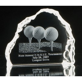 Custom Iceberg Crystal Award (4 3/4"x4"x3/4")  Custom Iceberg Crystal Award (4 3/4"x4"x3/4")