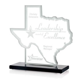 Texas Award - Starfire/Black 8" with Logo