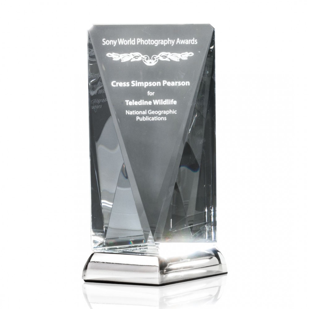 Personalized Rubicon Award - Optical/Nickel 10"
