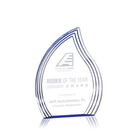 Promotional Tidworth Award - Acrylic/Blue 7"