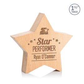 Personalized Rothwell Award - Beechwood 6"