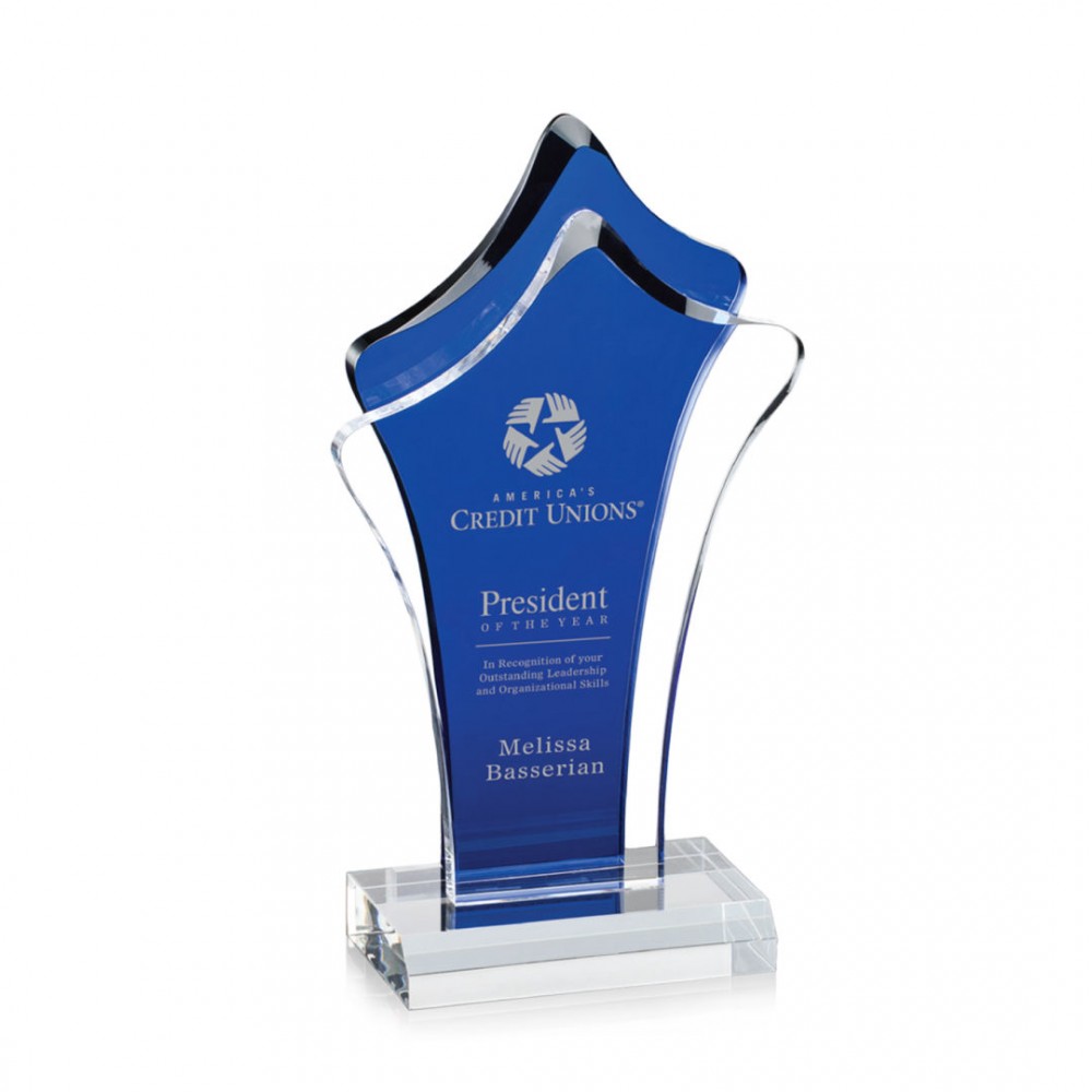 Tonga Award - Acrylic/Blue 7" with Logo