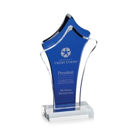 Tonga Award - Acrylic/Blue 7" with Logo