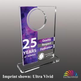 Personalized Large Hollowed Rectangle Shaped Ultra Vivid Acrylic Award