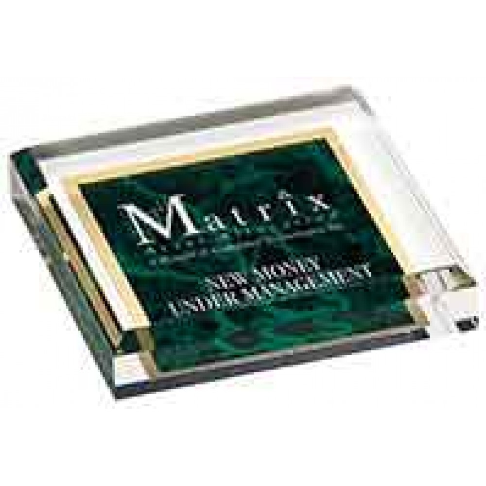 Custom Etched 3 3/4" x 3 3/4" Green Acrylic Paperweight Custom Etched 3 3/4" x 3 3/4" Green Acrylic Paperweight