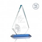 Windsor Award - Starfire/Sky Blue 10" Laser-etched