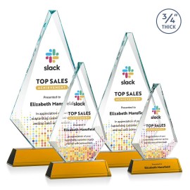 Logo Branded Windsor VividPrint Award on Newhaven - Amber