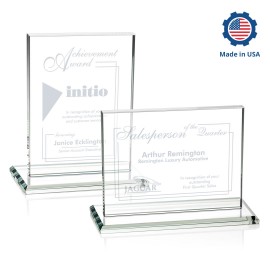 Logo Branded Emperor Award - Made in USA (Horiz)