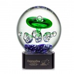 Personalized Aquarius Award on Paragon Black - 6" Diam
