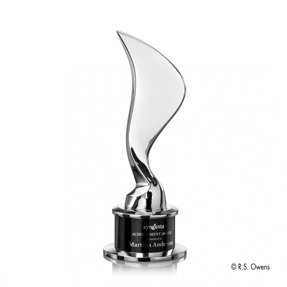 Personalized Eternal Flame - Silver 10"