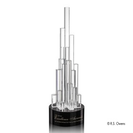Customized Spire Award - Optical/Black 18"  Customized Spire Award - Optical/Black 18"